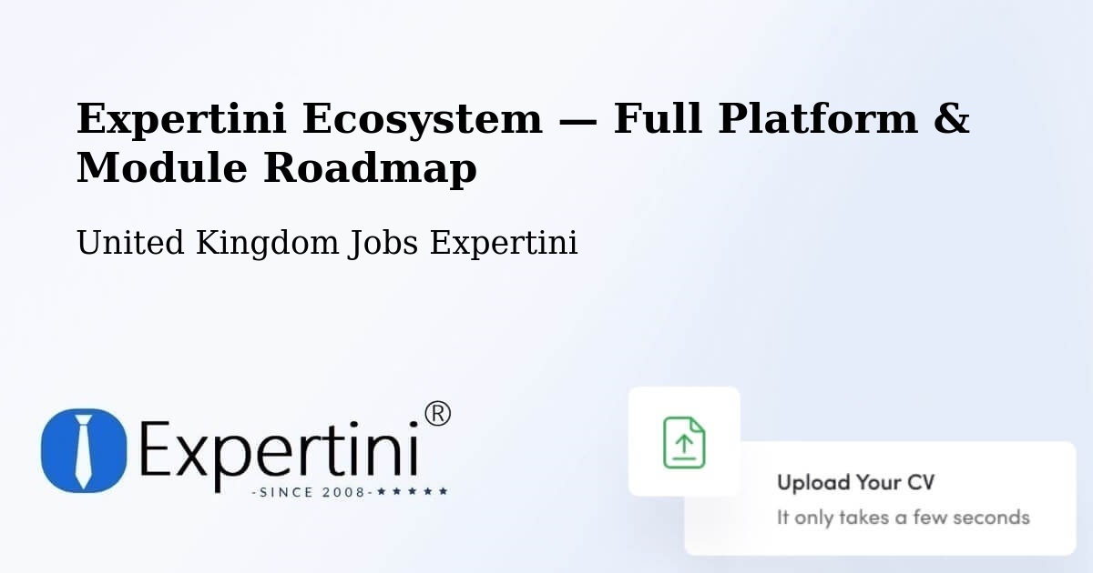 Expertini Ecosystem — Full Platform & Module Roadmap – Clevedon